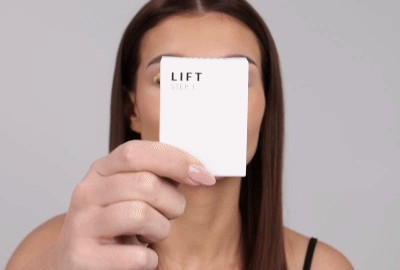 Aplikácia modelu Krok 1 – nadvihnutie mihalníc