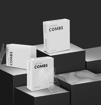 Nanolash Lifing Tools umiestnené na čiernych kockách